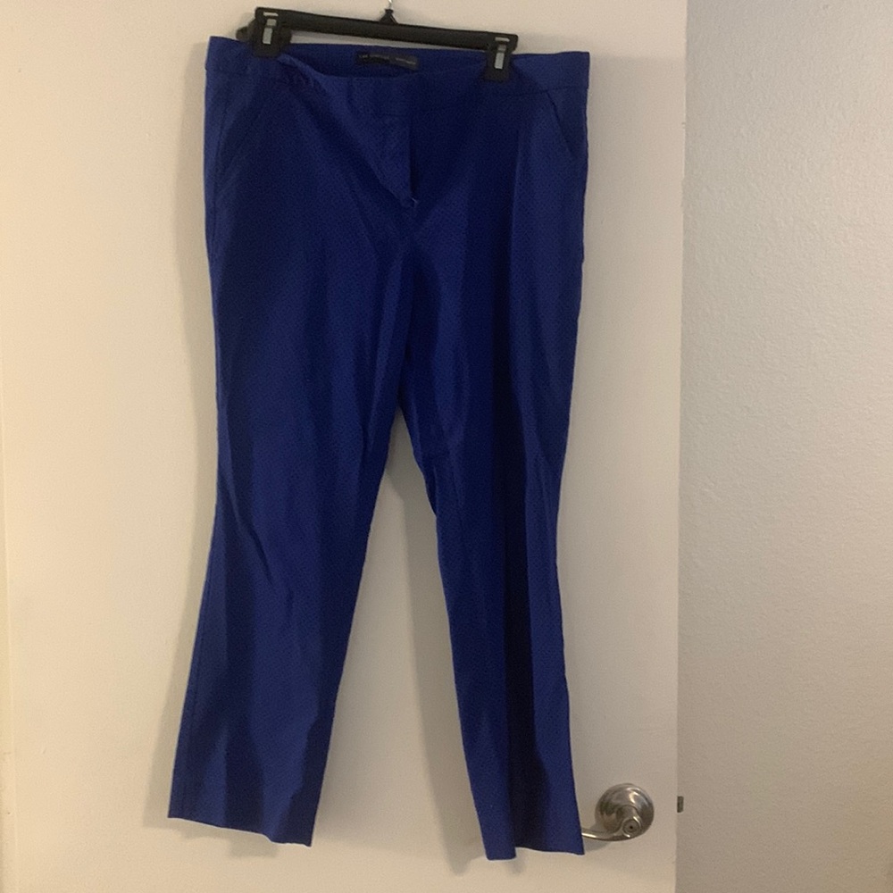 The Limited ankle pants. Great condition! Blue with little black dots.